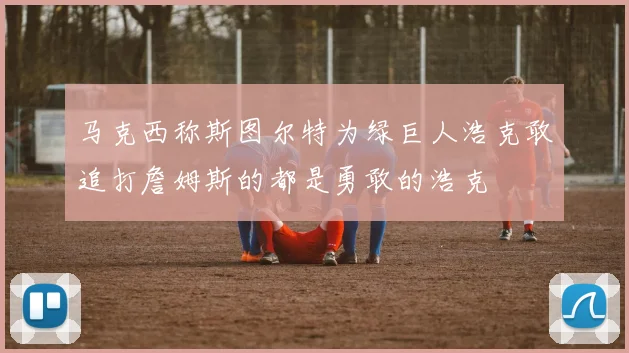 马克西称斯图尔特为绿巨人浩克敢追打詹姆斯的都是勇敢的浩克